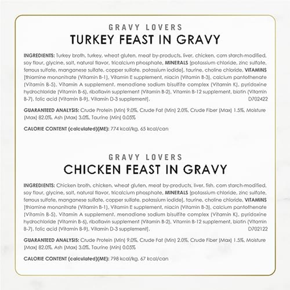 Purina Fancy Feast Gravy Lovers Canned Cat Food – Practical Housewarming Gift for New Multi-Cat Households