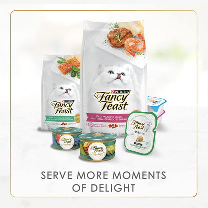 Purina Fancy Feast Seafood Collection – Bulk 60-Pack Wet Food to Cut Down Weekly Reorder Time, 3 oz Cans