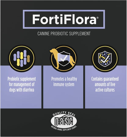 Purina Pro Plan FortiFlora Probiotic Powder for Dogs – Vet-Recommended Gentle Digestive Support for Sensitive Dogs