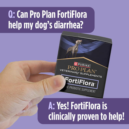 Purina Pro Plan FortiFlora Probiotic Powder for Dogs – Vet-Recommended Gentle Digestive Support for Sensitive Dogs