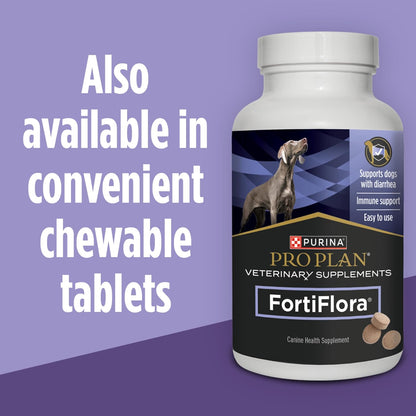 Purina Pro Plan FortiFlora Probiotic Powder for Dogs – Vet-Recommended Gentle Digestive Support for Sensitive Dogs