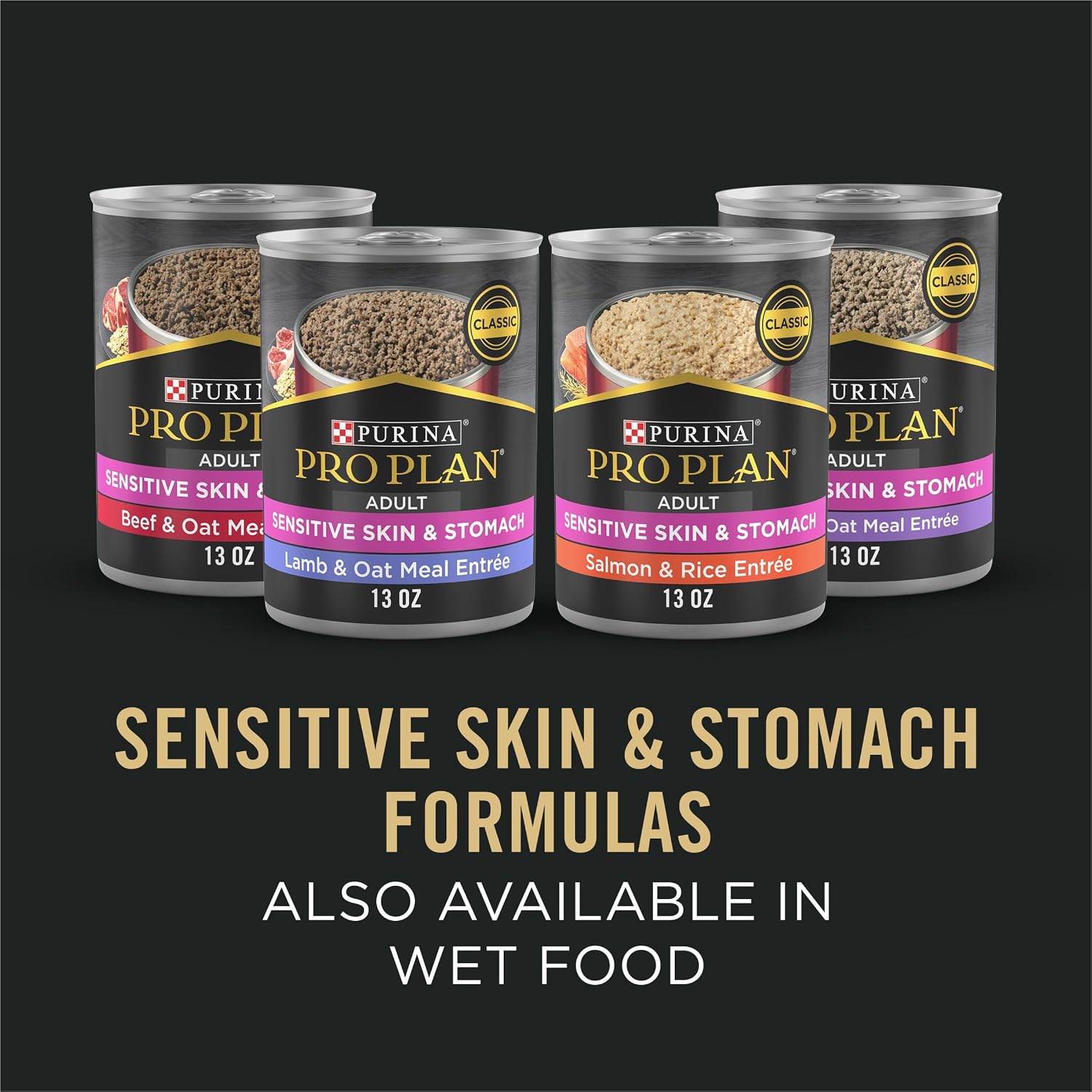 Purina Pro Plan Sensitive Skin and Stomach Dog Food Dry – Adult Salmon & Rice Formula for Multi-Pet Households