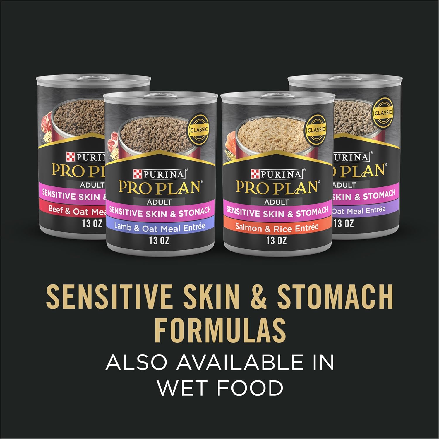 Purina Pro Plan Sensitive Skin and Stomach Dry Dog Food – Allergen-Safe Daily Bowl Without Corn, Wheat, or Soy for Adult Dogs, Salmon & Rice 16 lb