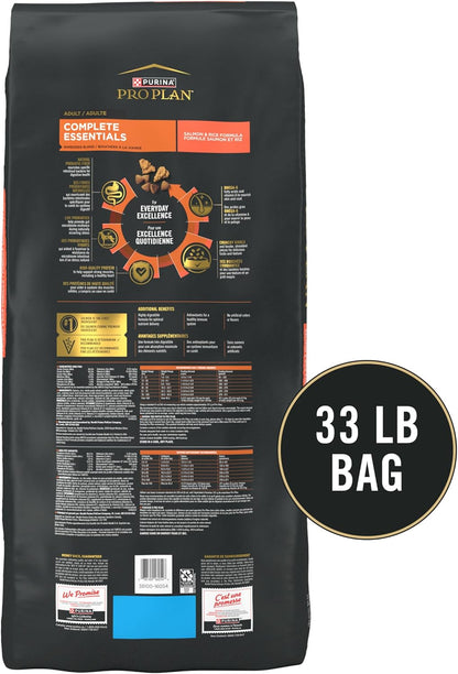 Purina Pro Plan Shredded Blend with Real Salmon First, Crafted High-Protein Dog Food, 33 lb.