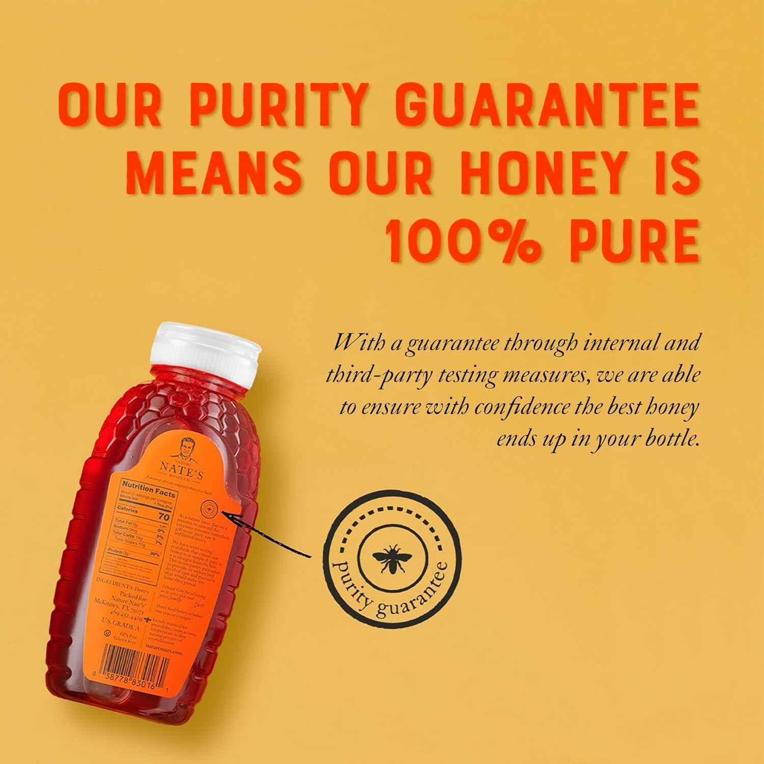 Nate's Raw California Honey – Thoughtful Gourmet Gift for Coffee, Tea and Home-Chef Friends