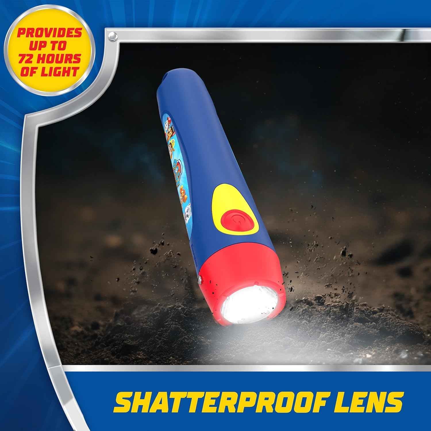 Energizer PAW Patrol Flashlight (2-Pack) – Shatterproof, Cool-Running LED Light Safe for Children