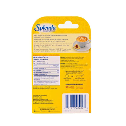 SPLENDA No Calorie Sweetener, Mini Dissolvable Tablets – Pocket Sized Splenda for Camping Coffee and Trail Drinks