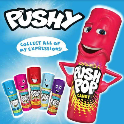 Push Pop Easter Blue Hard Candy Lollipops for Kids Playroom Snack Bin and Easter Morning Surprises, 10 Ct Individually Wrapped Blue Raspberry Push Up Candy Tubes