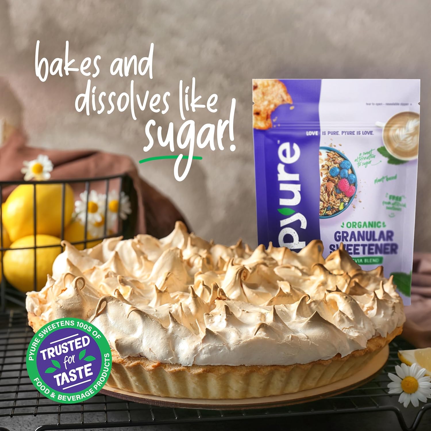 Pyure Organic Stevia Blend – Calorie-Conscious Pantry Staple for Self-Care Meal Prep