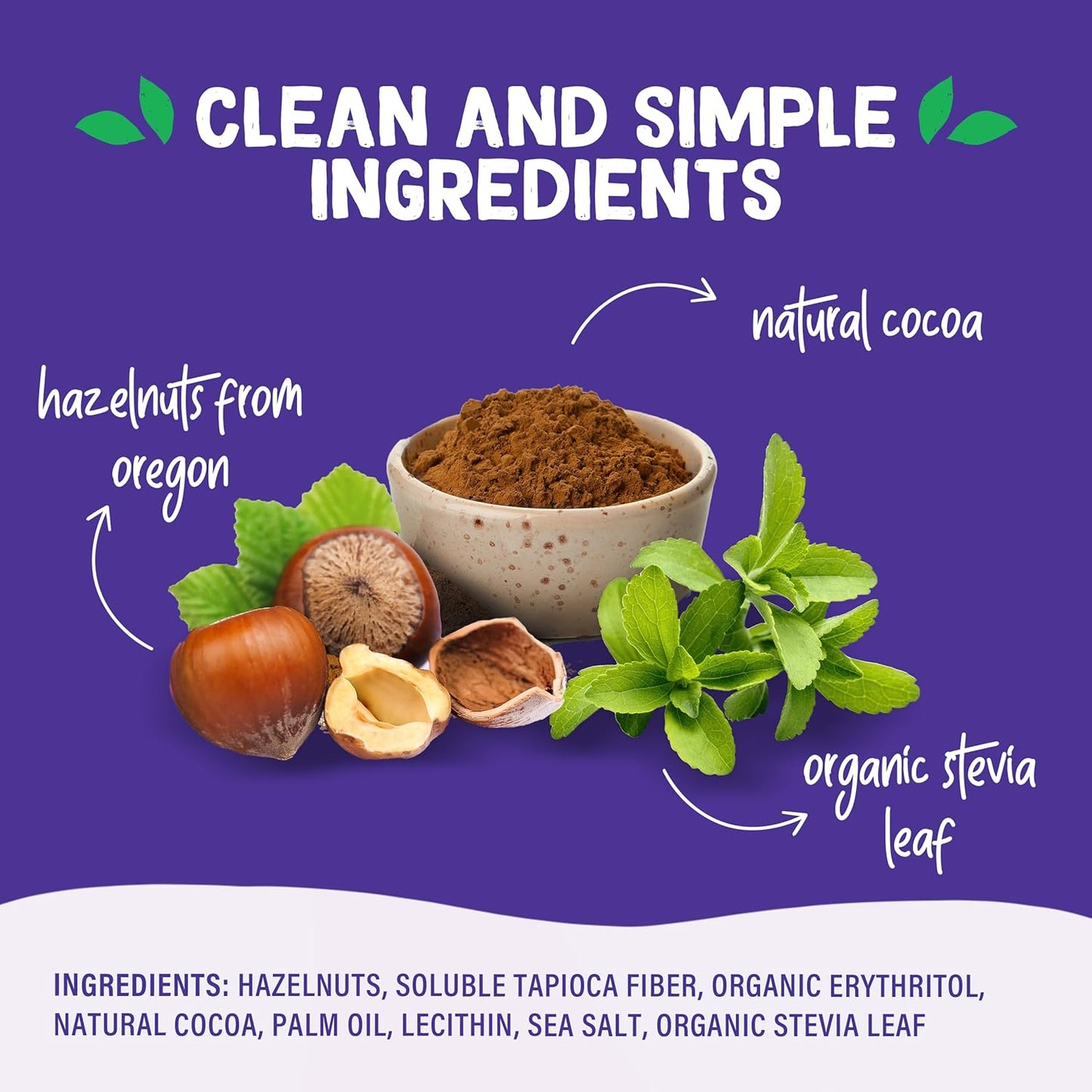 Pyure Vegan Hazelnut Spread | 2g Net Carb Self-Care Treat for Diabetic & Paleo Pantries