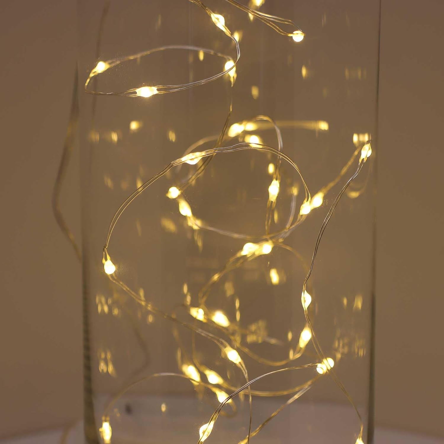 QBIS Warm White Fairy Lights Battery Operated – Thoughtful Housewarming Gift for Women and Mom with Mason Jar Lantern Look