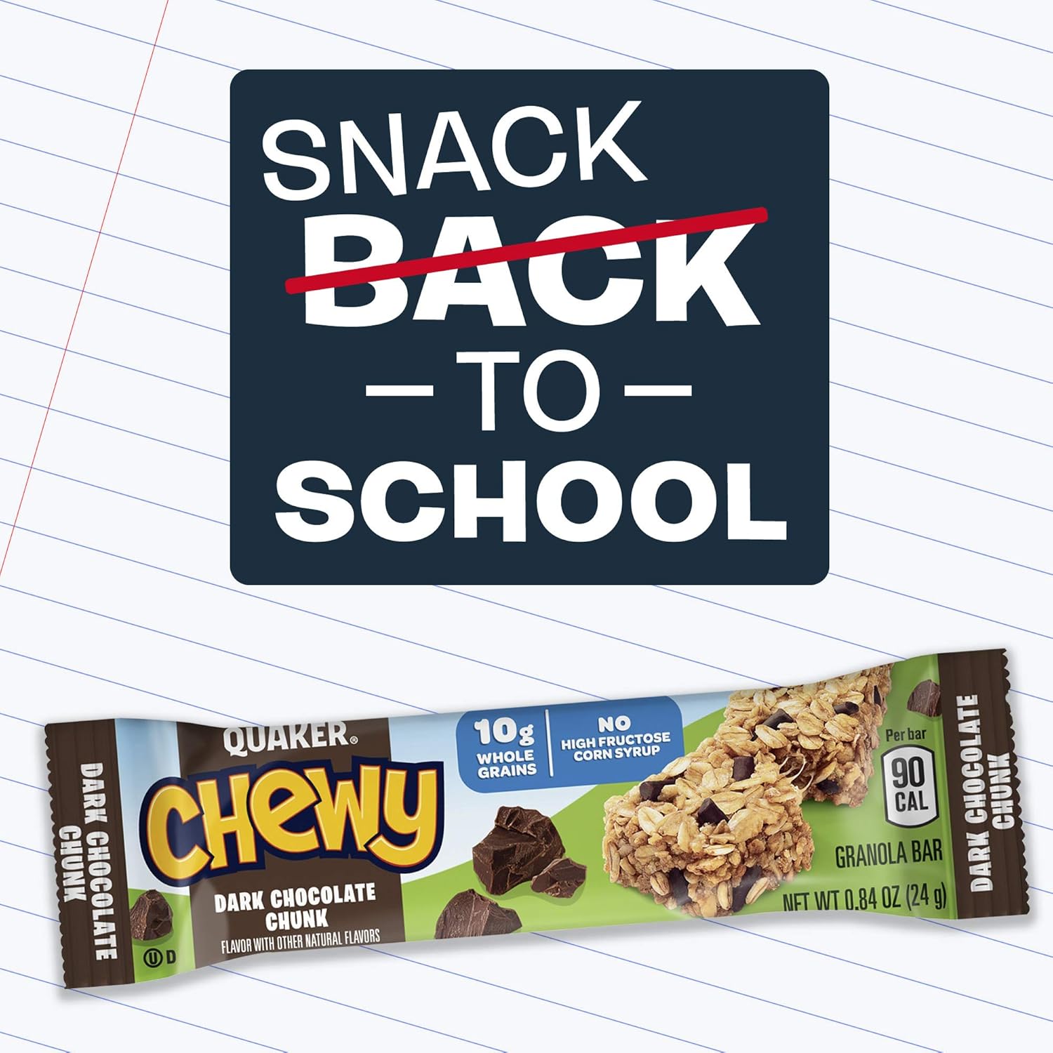 Quaker Chewy Granola Bars Variety Pack – Desk Drawer Energy Snack for Busy Professionals