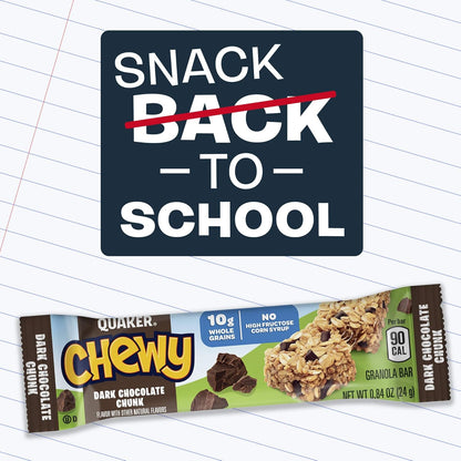 Quaker Chewy Granola Bars Variety Pack – Desk Drawer Energy Snack for Busy Professionals