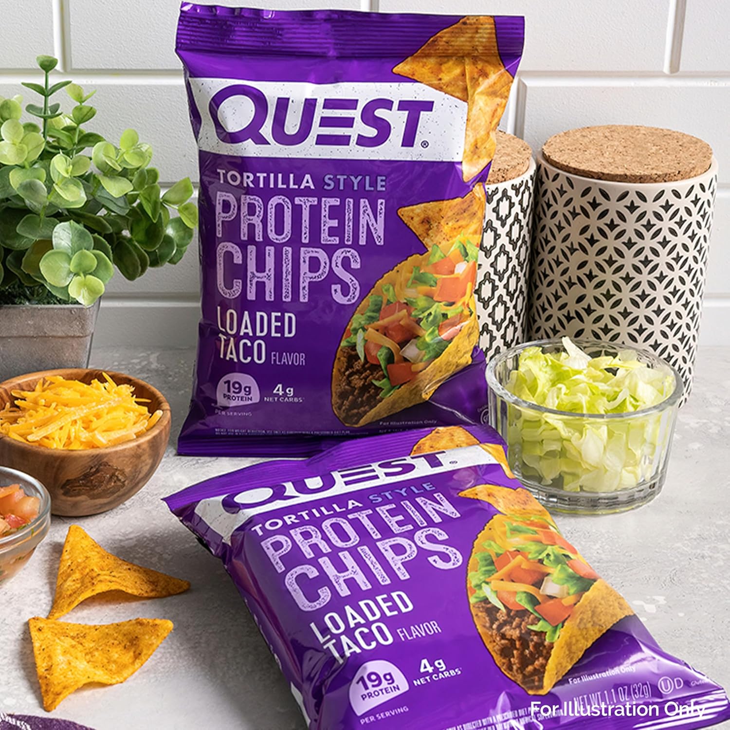 Quest Nutrition Chili Lime Protein Chips – Gluten Free Keto Friendly Ritual Snack for Evening Wind-Down
