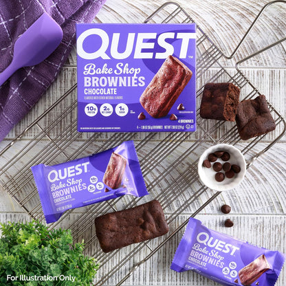Quest Nutrition Chocolate Brownie – Holiday Gift Pack for the Keto Lover in Your Life, 20 Count