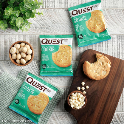 Quest Nutrition Double Chocolate Chip Protein Cookie – Guilt-Free Wind-Down Dessert for Evening Relaxation, Low Carb 3g Net Carbs