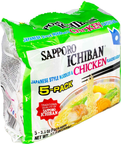Sapporo Ichiban Chicken Flavored Noodle Soup – Clean Pantry Staple for an Uncluttered Kitchen Counter