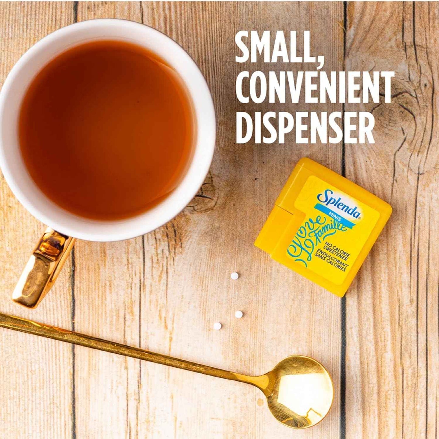 SPLENDA No Calorie Sweetener, Mini Dissolvable Tablets – Pocket Sized Splenda for Camping Coffee and Trail Drinks