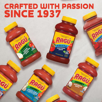 Ragu Old World Style Traditional Sauce, Made with Olive Oil, Wholesome Italian Sauce for Mindful Family Meals, 45 oz