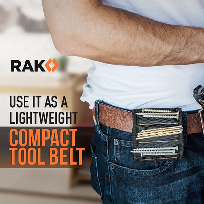 RAK Magnetic Wristband – Outdoor Deck and Fence Building Tool, Wearable Screw and Nail Holder