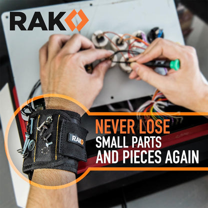 RAK Magnetic Wristband – Outdoor Deck and Fence Building Tool, Wearable Screw and Nail Holder