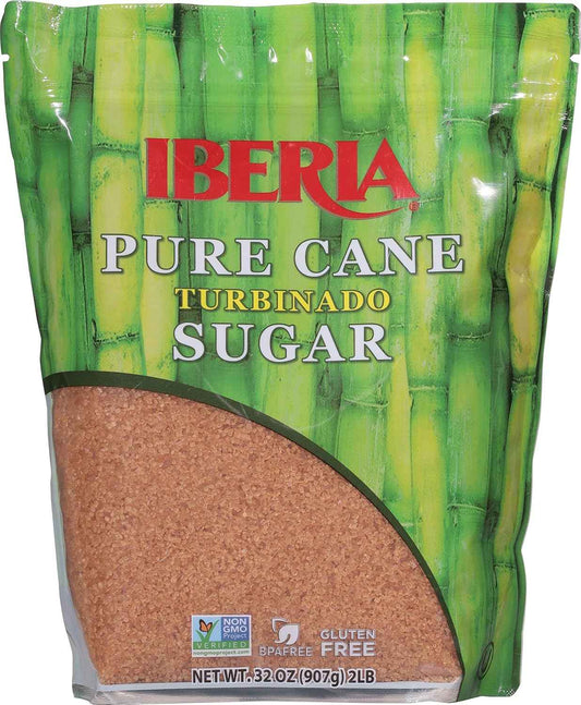 Iberia Pure Cane Raw Turbinado Sugar – Family-Size Sweetener for Everyday Home Baking