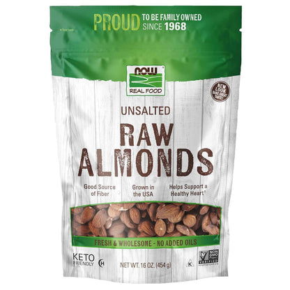 TerrAmazon Raw Unsalted Almonds – No-Added-Sodium Lunchbox Snack for School Days
