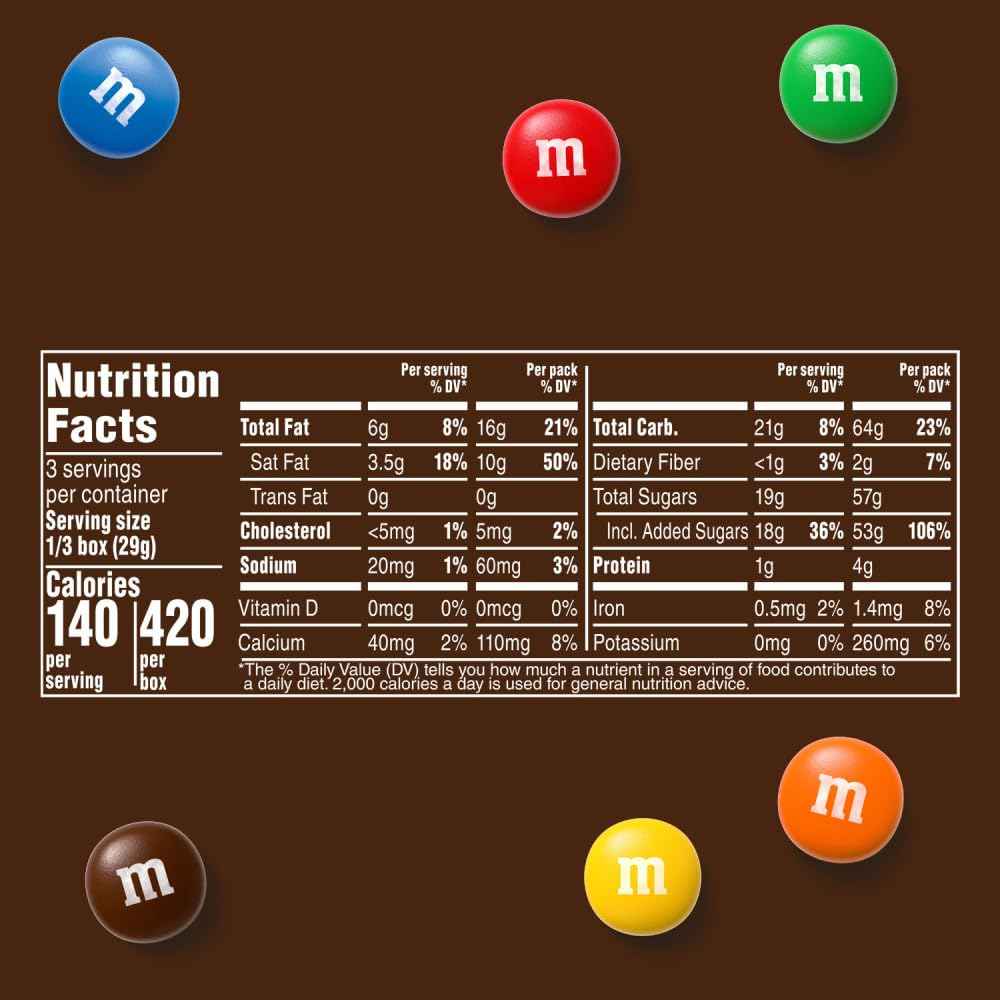 M&M'S Movie Theater Box – Nostalgic Birthday Gift and Stocking Stuffer for Her and Him, 12 Pack