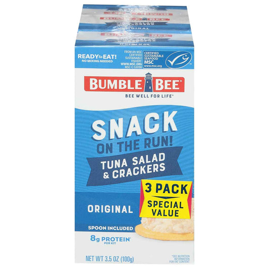 Bumble Bee Snack On The Run Tuna Pack – Family-Friendly Pantry Snack for Kids and Hungry Teens
