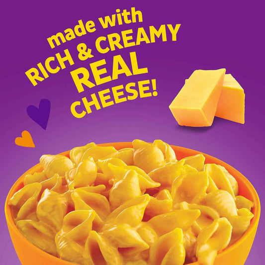 Annie's Homegrown Creamy Deluxe Shells & Aged Cheddar – Care Package Mac and Cheese for College Students and Young Adults, 11 oz