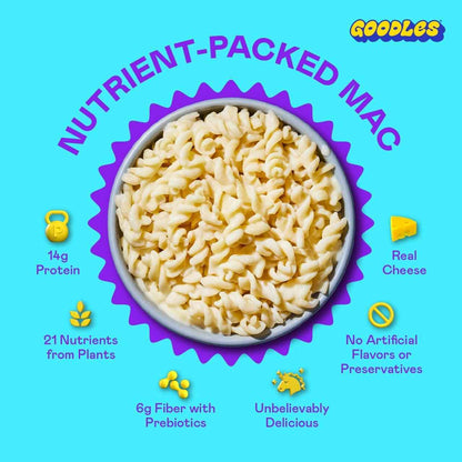 Goodles Twist My Parm Asiago and Parmesan Spirals – Picky-Eater Approved School Lunchbox Mac and Cheese