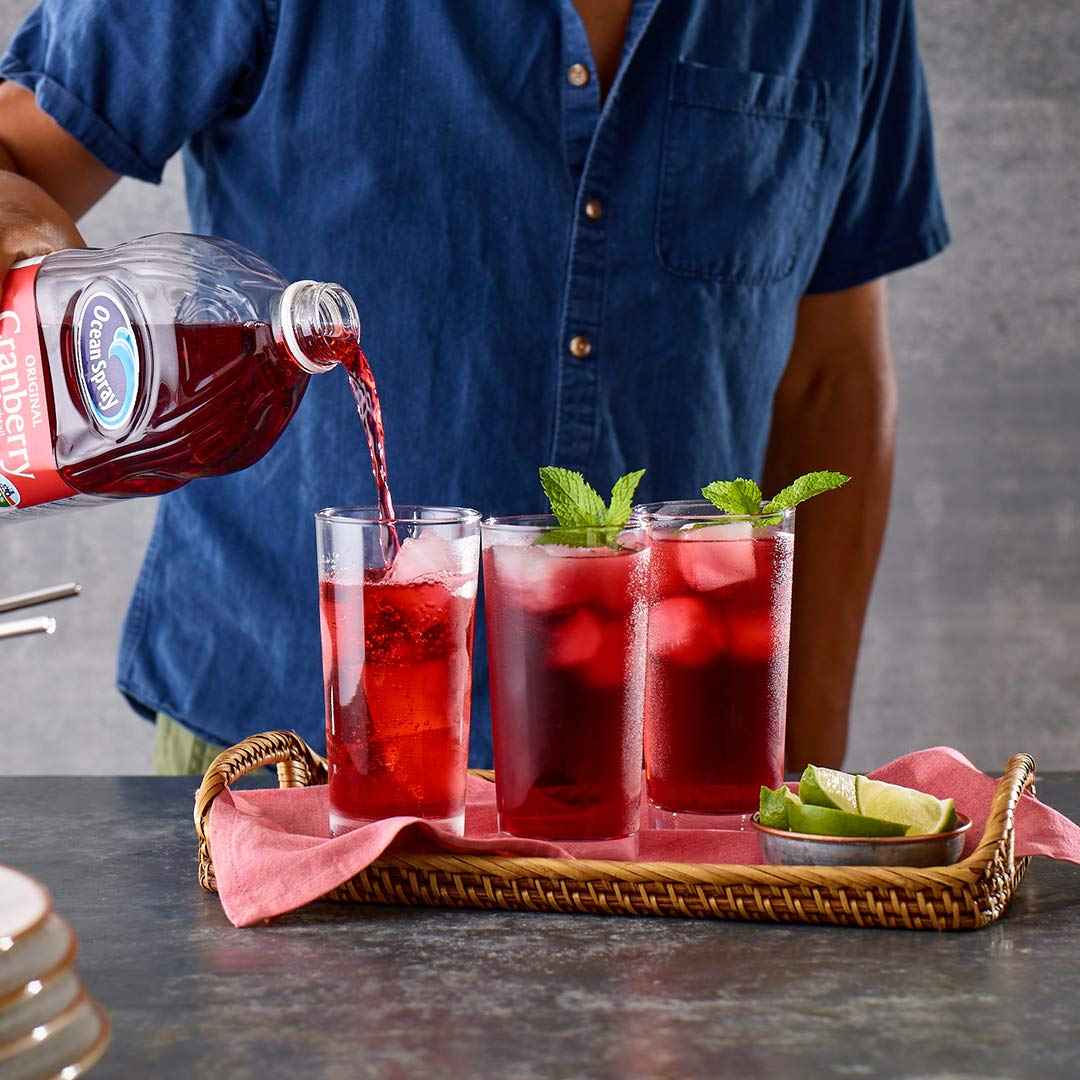 Ocean Spray Cran-Energy Cranberry Raspberry Energy Juice Drink for Home Wellness Rituals and Mindful Energy Replacement