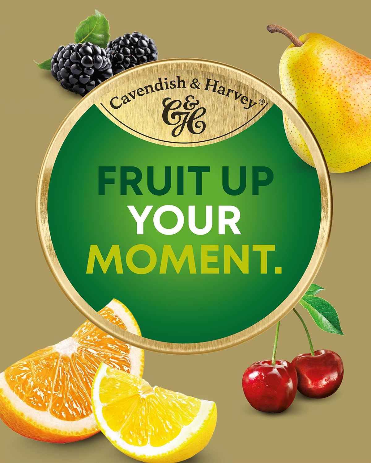 Cavendish & Harvey Gourmet Hard Candy with Real Fruit Juice – Premium After-Dinner Treat for the Discerning Entertainer