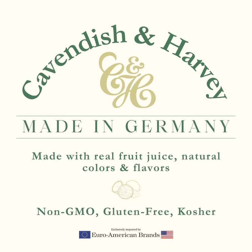Cavendish & Harvey Tropical Fruit Hard Candy Drops – Long-Lasting Tropical Escape for Quiet Evenings and Tea Time, 7 Oz