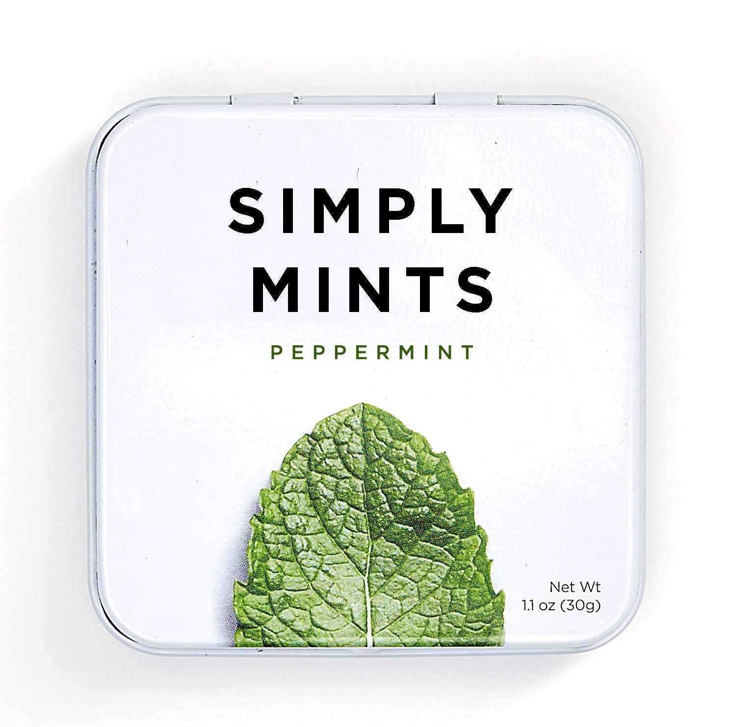 SIMPLY Mints | Peppermint Breath Mints | Focus-Boosting Office Tin | Pre-Meeting Freshness