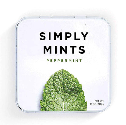 SIMPLY Mints | Peppermint Breath Mints | Focus-Boosting Office Tin | Pre-Meeting Freshness