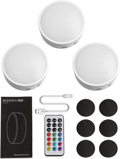 Rechargeable LED Puck Lights — Focused Task Lighting for Home Office Desks and Study Corners