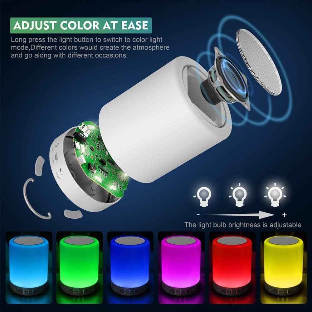 Elecstars Waterproof Bluetooth Speaker Lamp - Portable Patio Table Light with 6 Colors, Rechargeable 10-Hour Battery for Outdoor Dining and Backyard