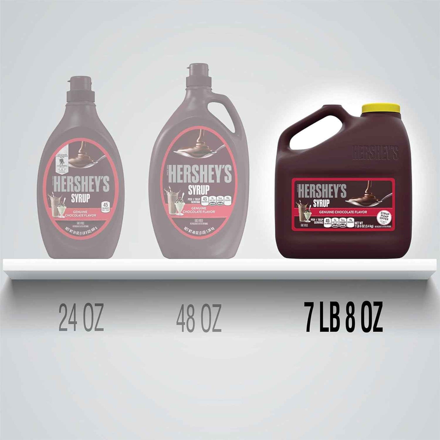 HERSHEY'S Chocolate Syrup Bottle 24 oz – Kid-Friendly Squeezable Topping for Lunchboxes and Breakfast