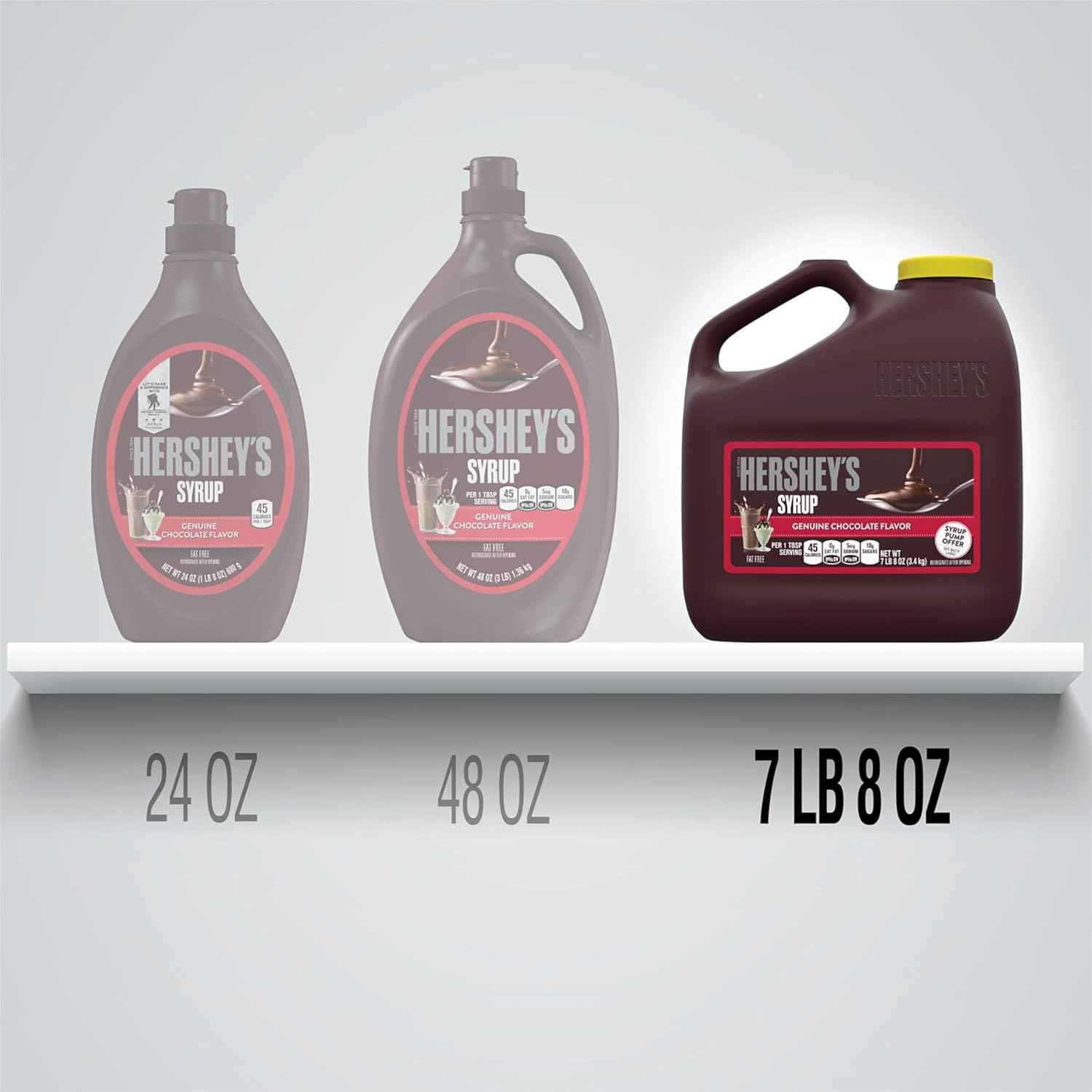 HERSHEY'S Chocolate Syrup Bottle 24 oz – Kid-Friendly Squeezable Topping for Lunchboxes and Breakfast