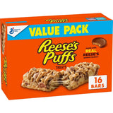 Reese's Puffs Cereal Bars – Desk-Drawer Midday Energy Snack for Busy Professionals, 16 ct Peanut Butter