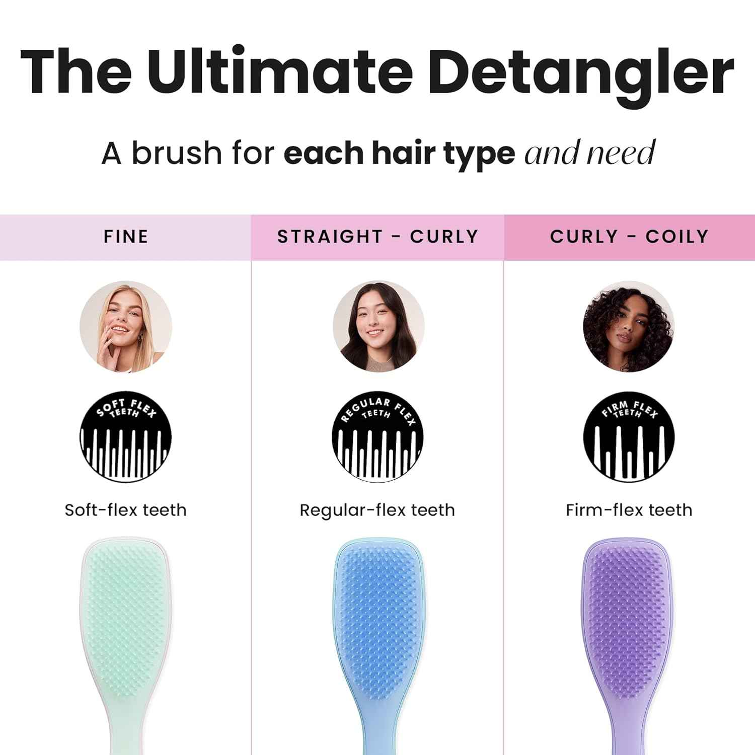 Tangle Teezer Ultimate Detangler Brush – Wind-Down Vanity Essential, Scalp-Friendly Detangling After Warm Showers