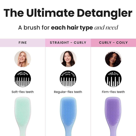 Tangle Teezer Ultimate Detangler Brush – Wind-Down Vanity Essential, Scalp-Friendly Detangling After Warm Showers