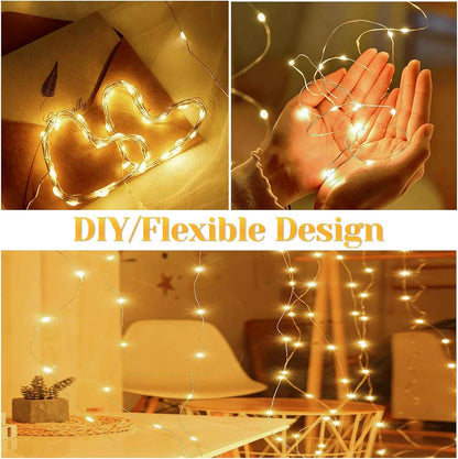 LumBliss Fairy Lights – Clean Design Bedroom Accent, 67Ft Neutral Warm White String Lights for Intentional Living Spaces