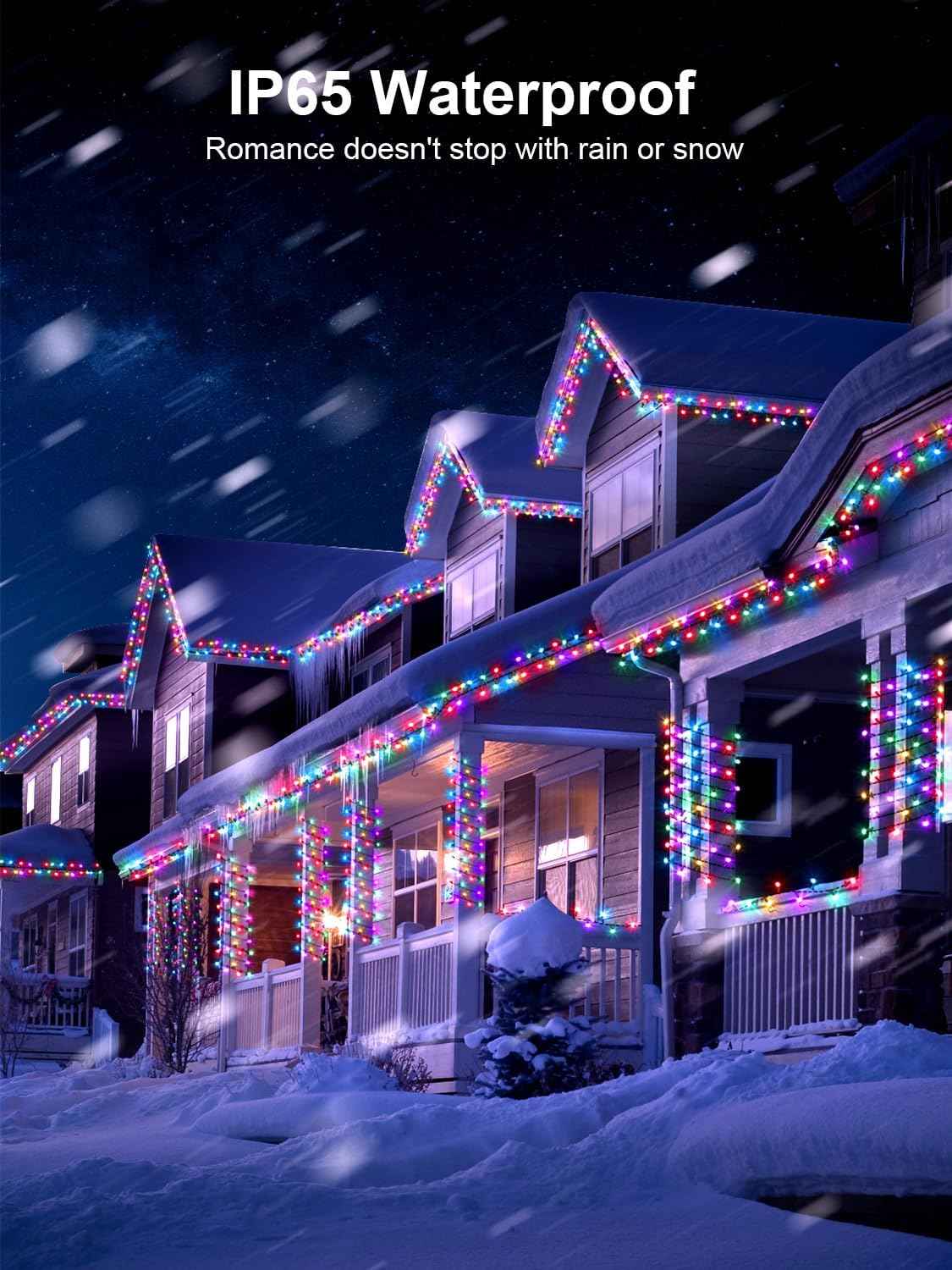 LuminaGlow Pro Weatherproof LED String Lights – 344FT Backyard & Fence Lighting, 8 Modes Remote Control