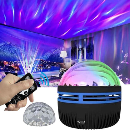 LUMENA Aurora Sleep Light – Calming Northern Lights and Ocean Wave Projector for Bedtime Wind Down and Meditation Routines