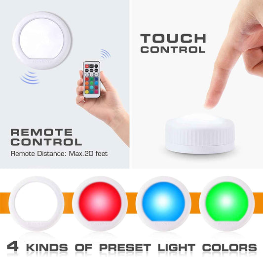 EverBrite Tap Light – Thoughtful Housewarming Gift for New Homeowners, 12 RGB Colors