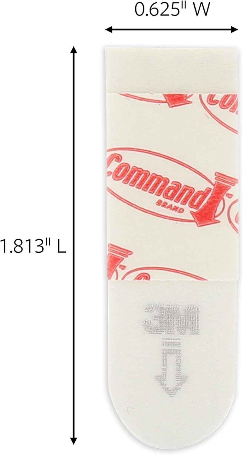 Command Small Refill Strips – Damage-Free Hook Refills for an Organized Home Office and Study Area