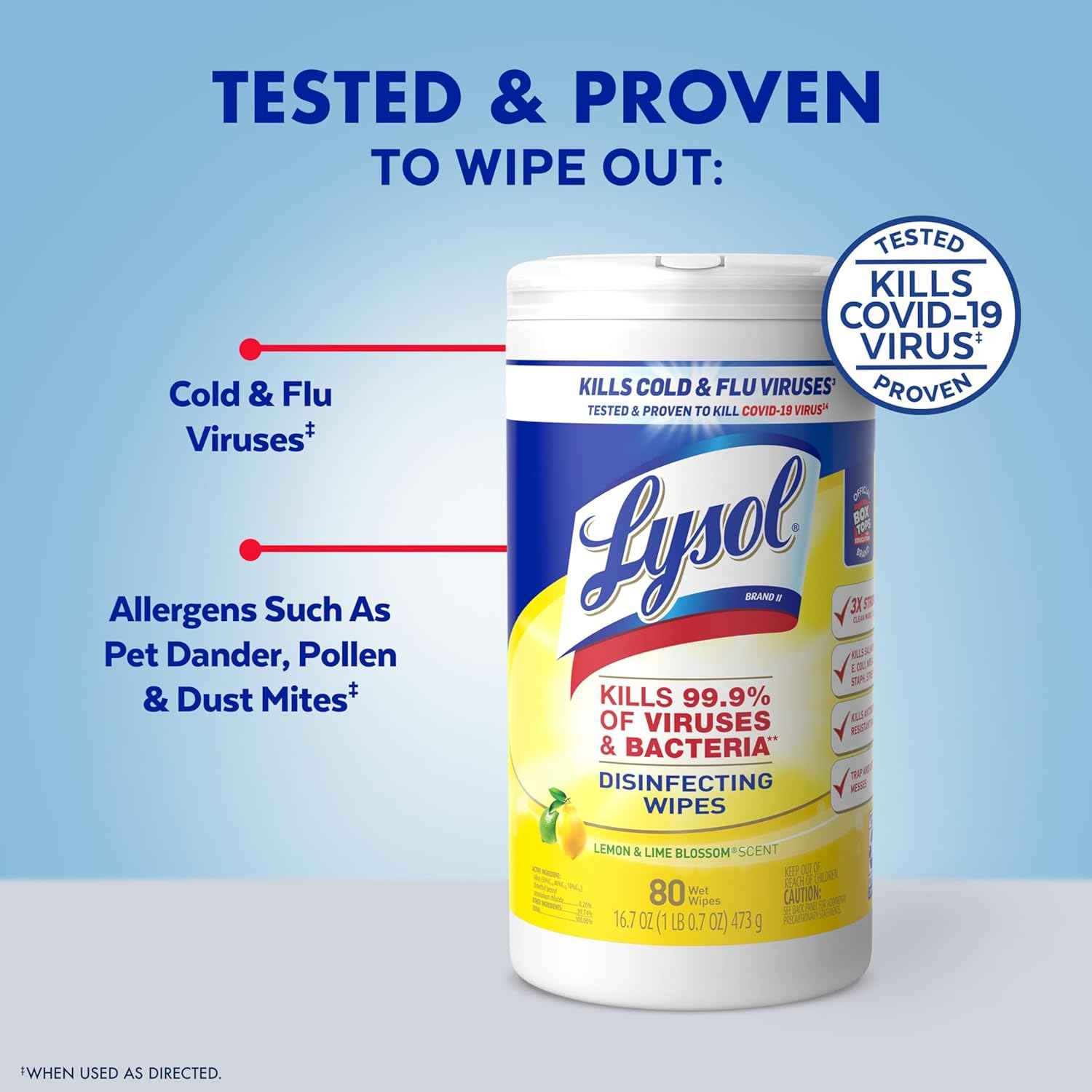 Lysol Disinfecting Wipes Bundle, Child-Safe Nursery and Playroom Surface Cleaner, 3x80 ct Multi-Surface Wipes for Family Homes