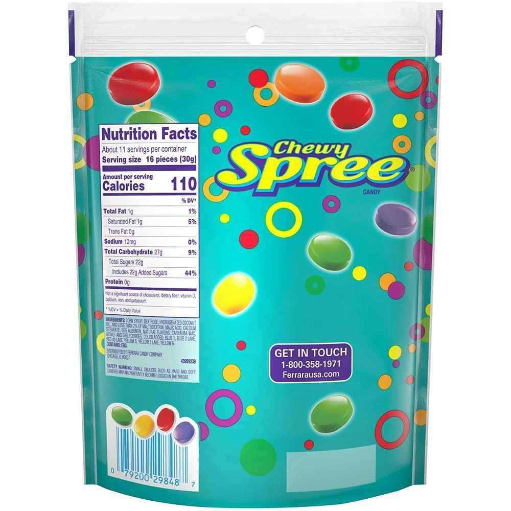 Wonka Spree Original Hard Candy – Road Trip Snack, Resealable 12 oz Bag for the Car